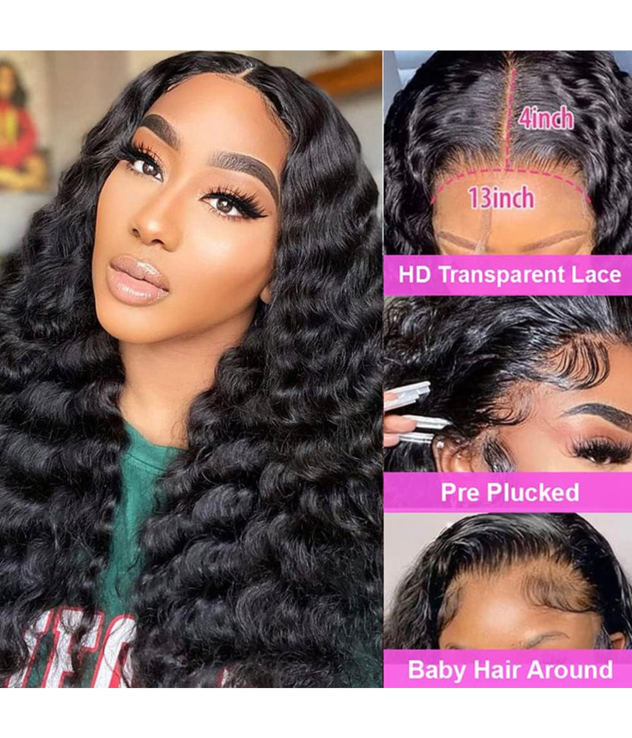 SHEER ELEGANCE DEEP WAVE HD 5X5 CLOSURE WIG